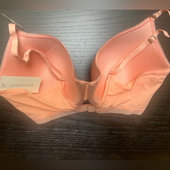 On Gossamer NWT Next to Nothing Micro T-Shirt Underwire Bra in Peach Pearl 36D - Picture 3 of 9
